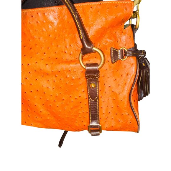 Dooney & Bourke Orange Satchel - Picture 9 of 10